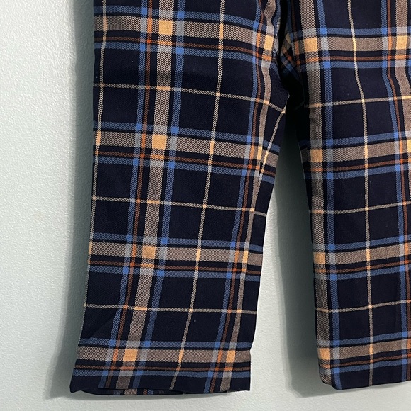 Janie and Jack Boys 18-24 Mo Navy Tartan Plaid Dress Pants - Picture 5 of 9